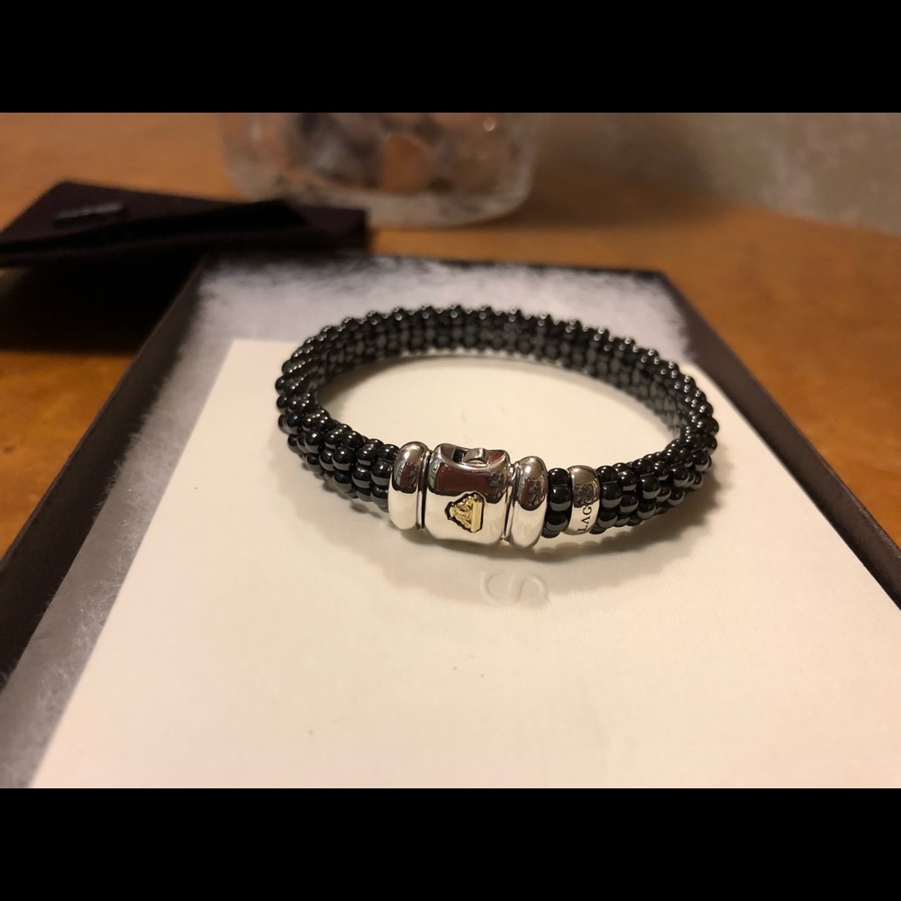 Lagos 9mm Black Caviar bracelet
